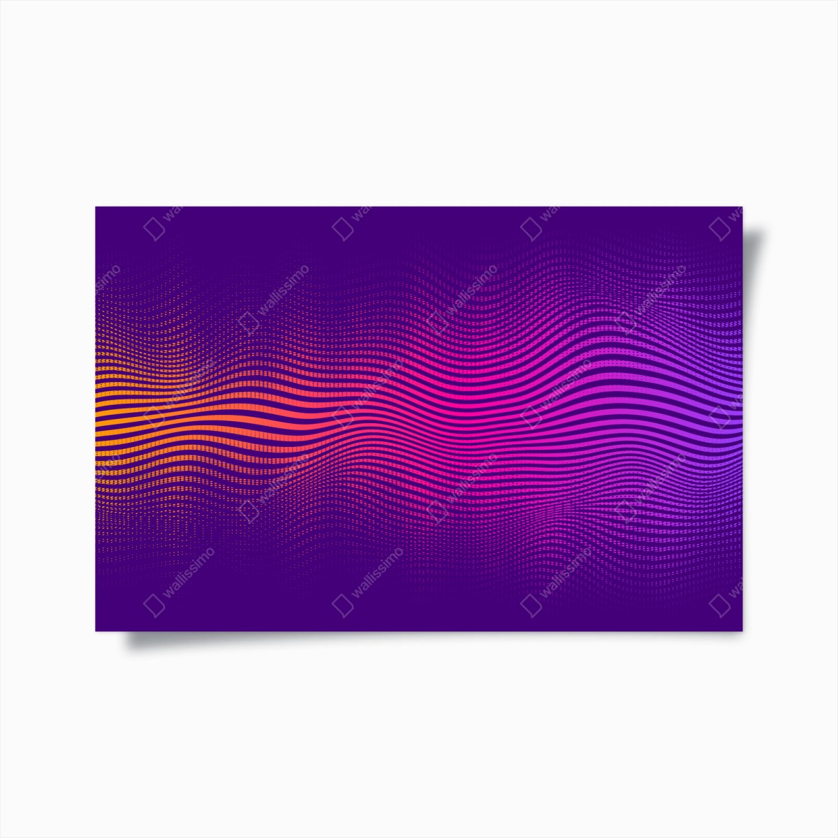 Plakat żywy gradient falowy wzór – Wallissimo®