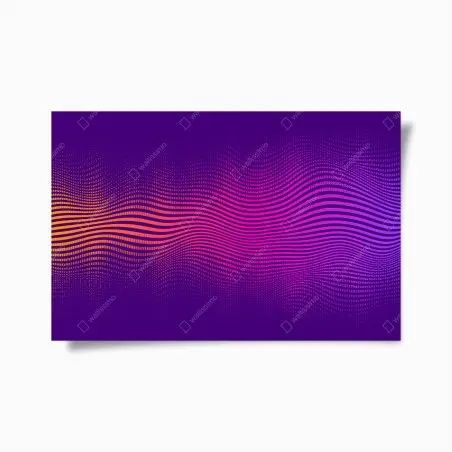Plakat żywy gradient falowy wzór – Wallissimo®
