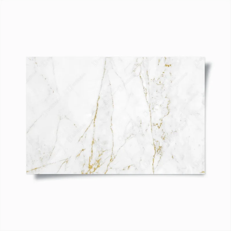 Plakat biały marmur ze złotymi żyłkami