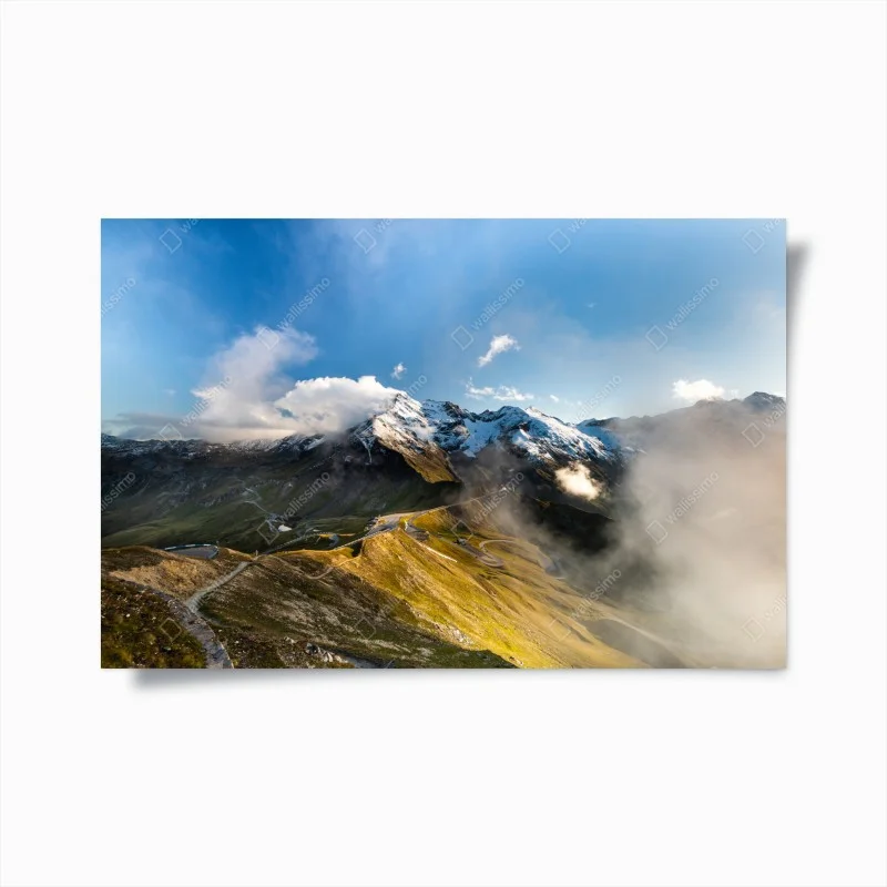 Plakat Grossglockner panorama drogi w Alpach