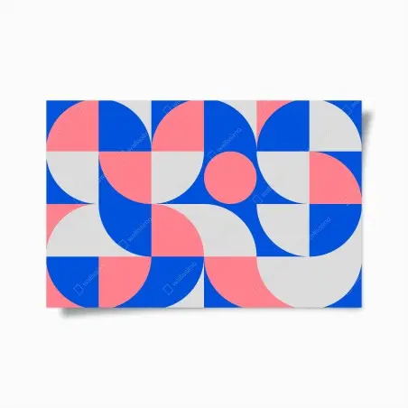 Plakat skandynawska kompozycja geometryczna – Wallissimo®