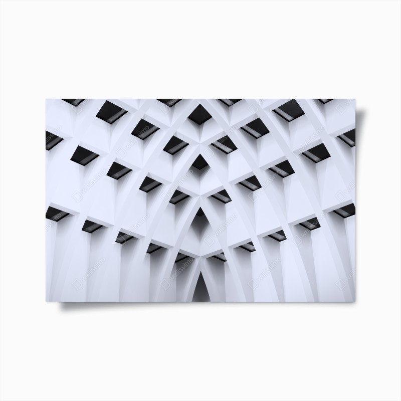Plakat geometryczny łukowy sufit