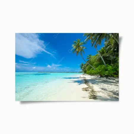 Plakat tropikalna plaża na Malediwach – Wallissimo®
