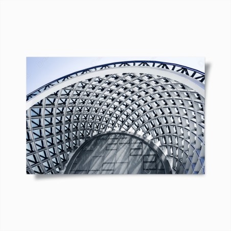 Plakat geometryczny łuk nowoczesnej architektury – Wallissimo®