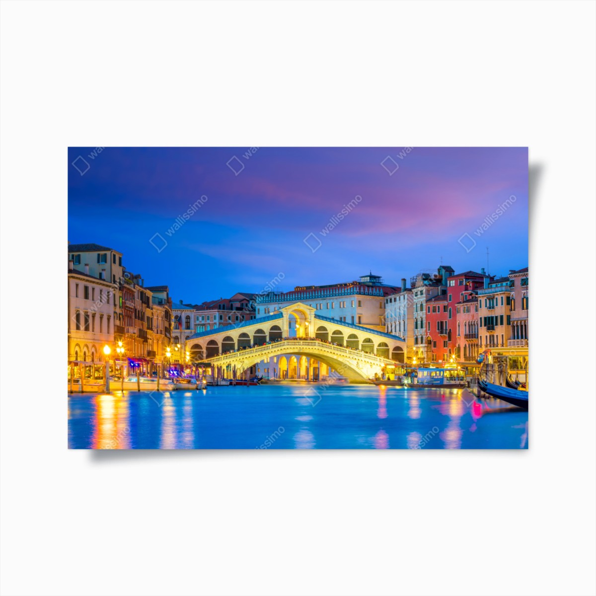 Plakat most Rialto o zmierzchu, Wenecja – Wallissimo®