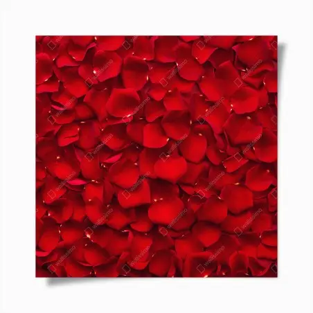 Plakat czerwone płatki róż tło – Wallissimo®