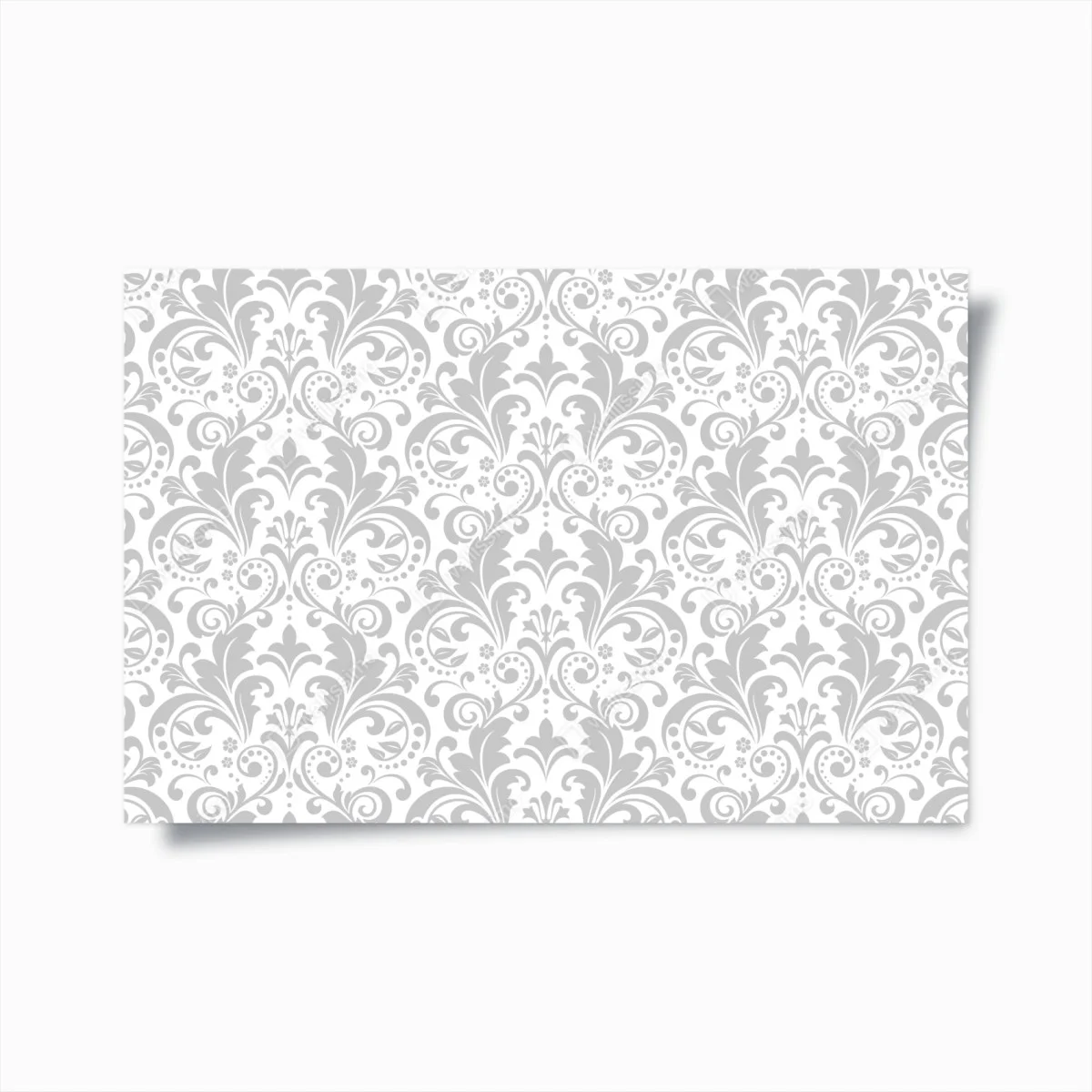 Plakat elegancki szary wzór damasceński – Wallissimo® Plakat elegancki szary wzór damasceński – Wallissimo®