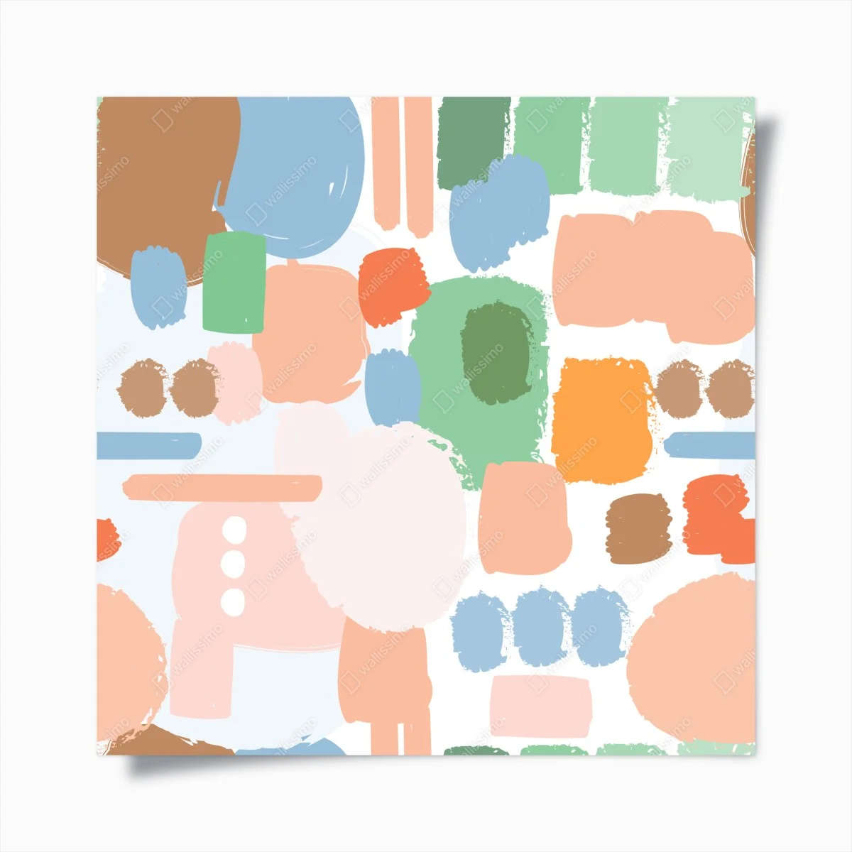 Plakat pastelowy wzór pociągnięć pędzla – Wallissimo® Plakat pastelowy wzór pociągnięć pędzla – Wallissimo®