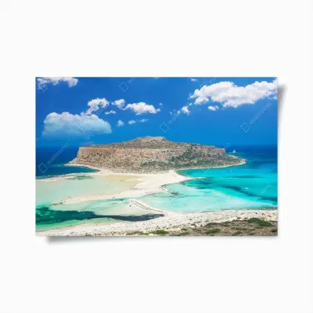 Plakat Balos plaża i turkusowa laguna – Wallissimo®