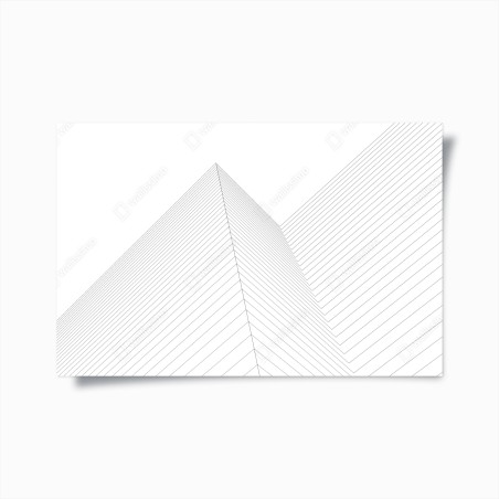 Plakat geometryczne linie architektoniczne – Wallissimo®