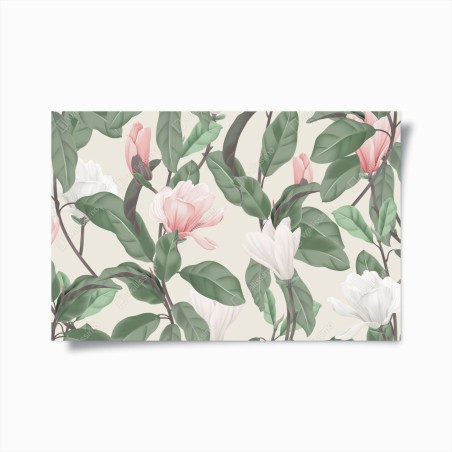 Plakat pastelowy wzór z magnolią – Wallissimo®