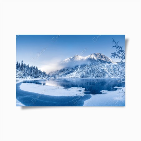 Plakat spokojna zimowa panorama Alp – Wallissimo®