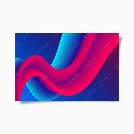 Plakat żywe falujące gradienty – Wallissimo®