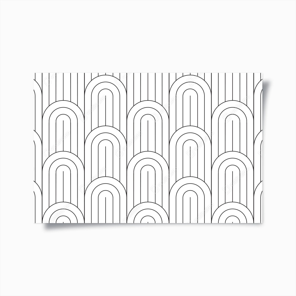 Plakat monochromatyczny wzór łuków – Wallissimo®