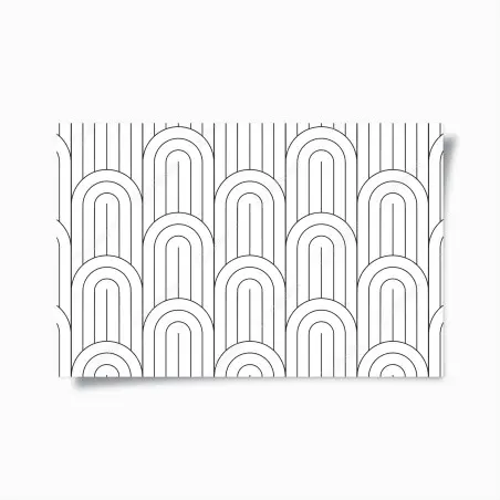 Plakat monochromatyczny wzór łuków – Wallissimo®