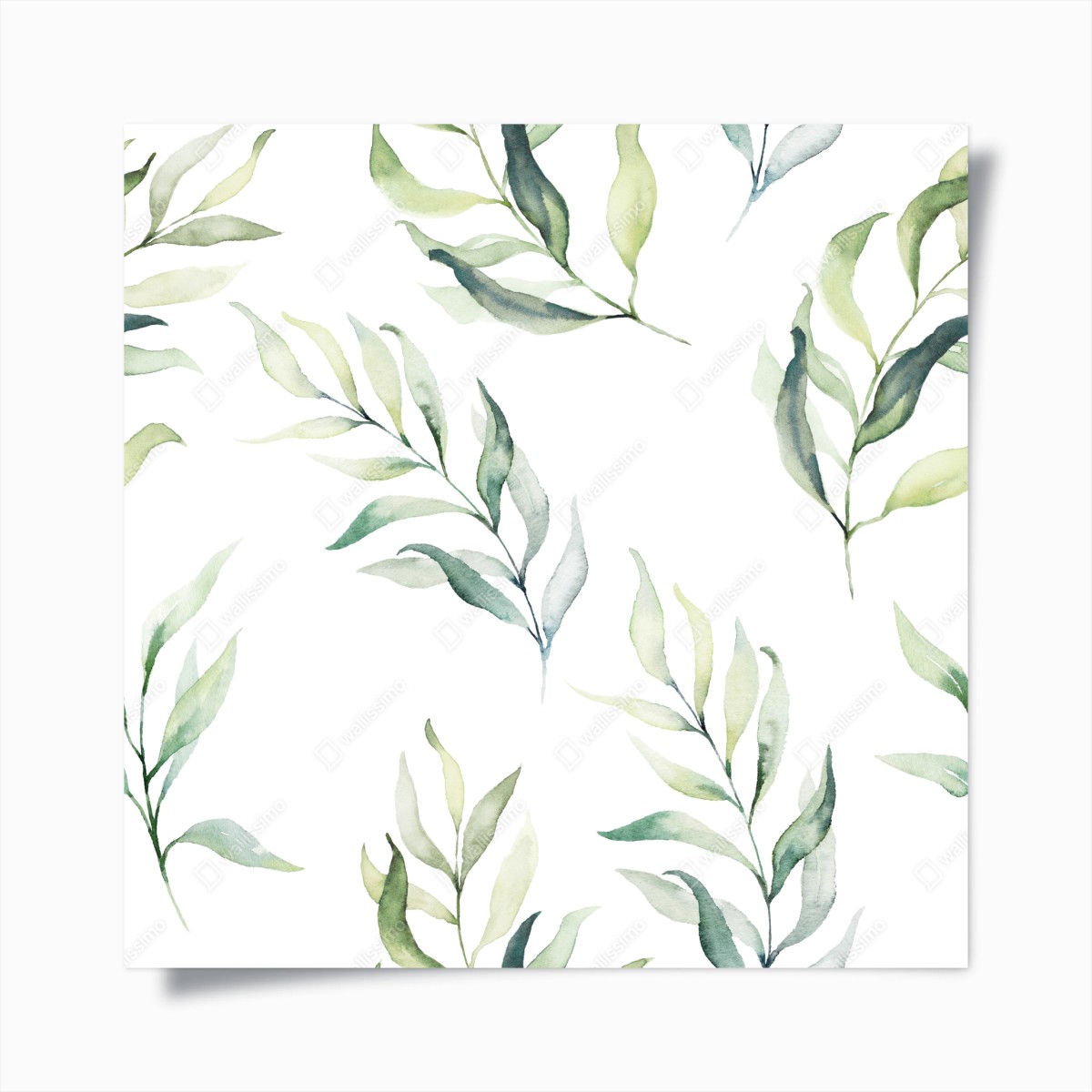 Plakat delikatny akwarelowy wzór z liśćmi eukaliptusa – Wallissimo® Plakat delikatny akwarelowy wzór z liśćmi eukaliptusa – Wallissimo®