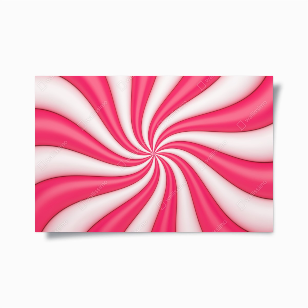 Plakat różowa cukierkowa spirala – Wallissimo®
