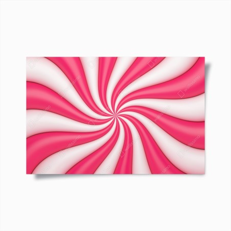 Plakat różowa cukierkowa spirala – Wallissimo®