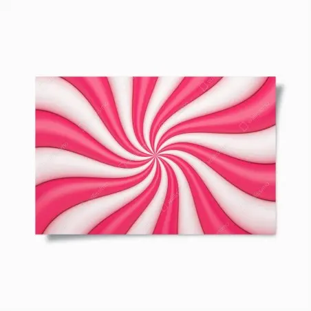 Plakat różowa cukierkowa spirala – Wallissimo®