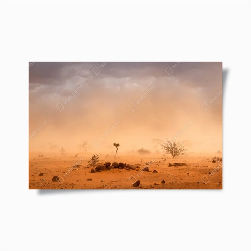 Plakat burza piaskowa nad Dollo Ado, Etiopia