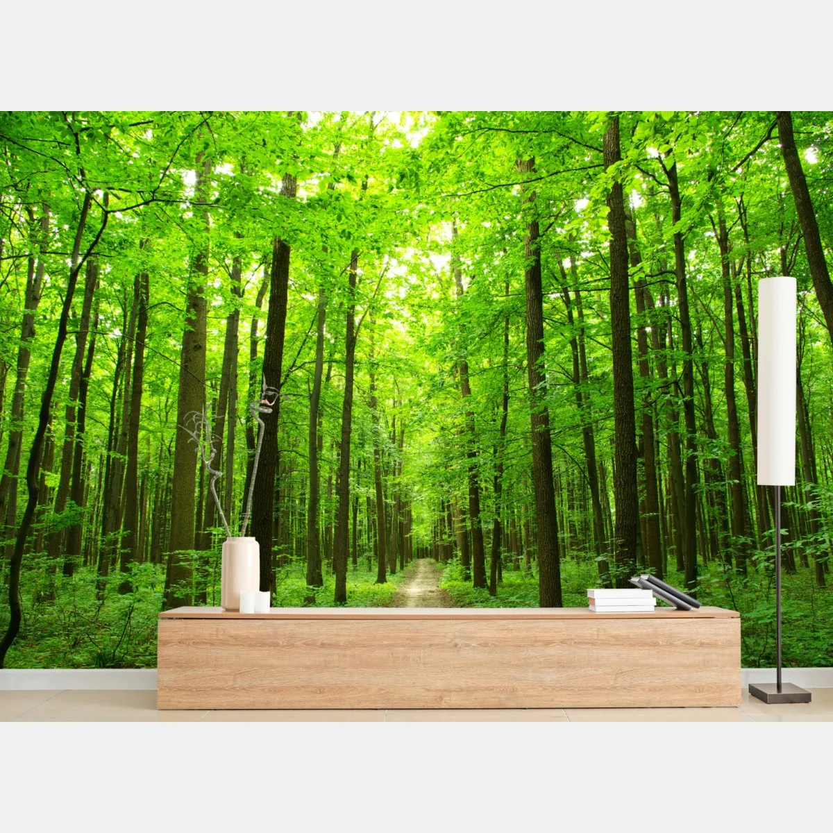 Fototapeta spokojna leśna ścieżka – Wallissimo® Fototapeta spokojna leśna ścieżka – Wallissimo®