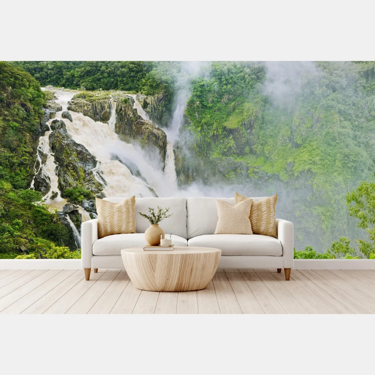 Fototapeta wodospad Barron Falls w tropikalnym lesie – Wallissimo® Fototapeta wodospad Barron Falls w tropikalnym lesie – Wallissimo®