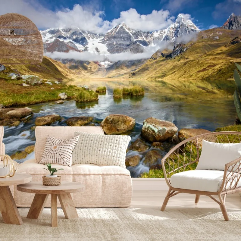 Fototapeta majestatyczne alpejskie jezioro – Wallissimo® Fototapeta majestatyczne alpejskie jezioro – Wallissimo®