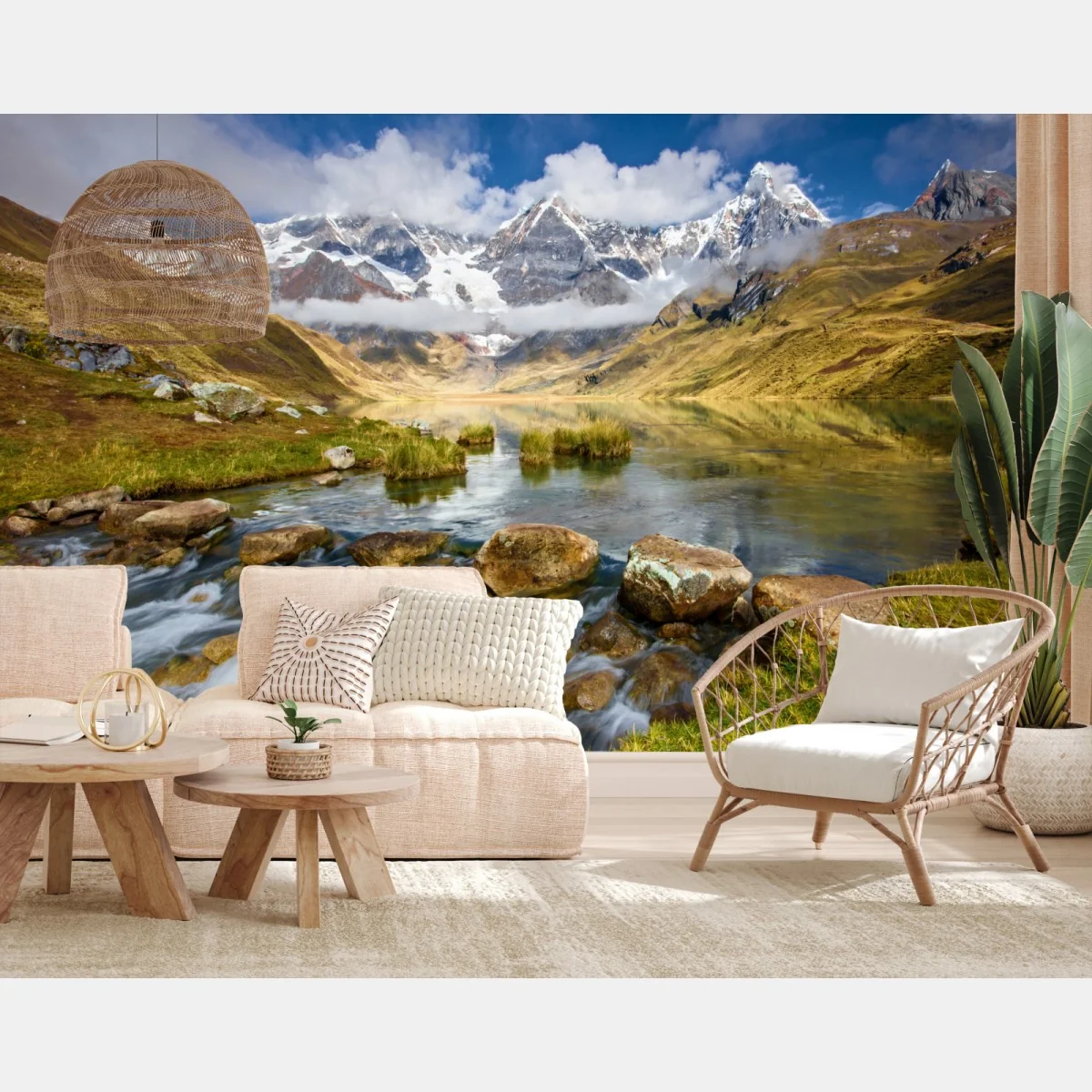 Fototapeta majestatyczne alpejskie jezioro – Wallissimo® Fototapeta majestatyczne alpejskie jezioro – Wallissimo®