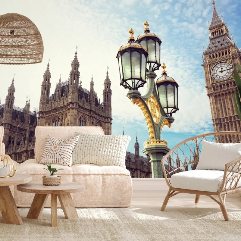 Fototapeta Big Ben i Pałac Westminsterski w Londynie – Wallissimo® Fototapeta Big Ben i Pałac Westminsterski w Londynie – Wallissimo®