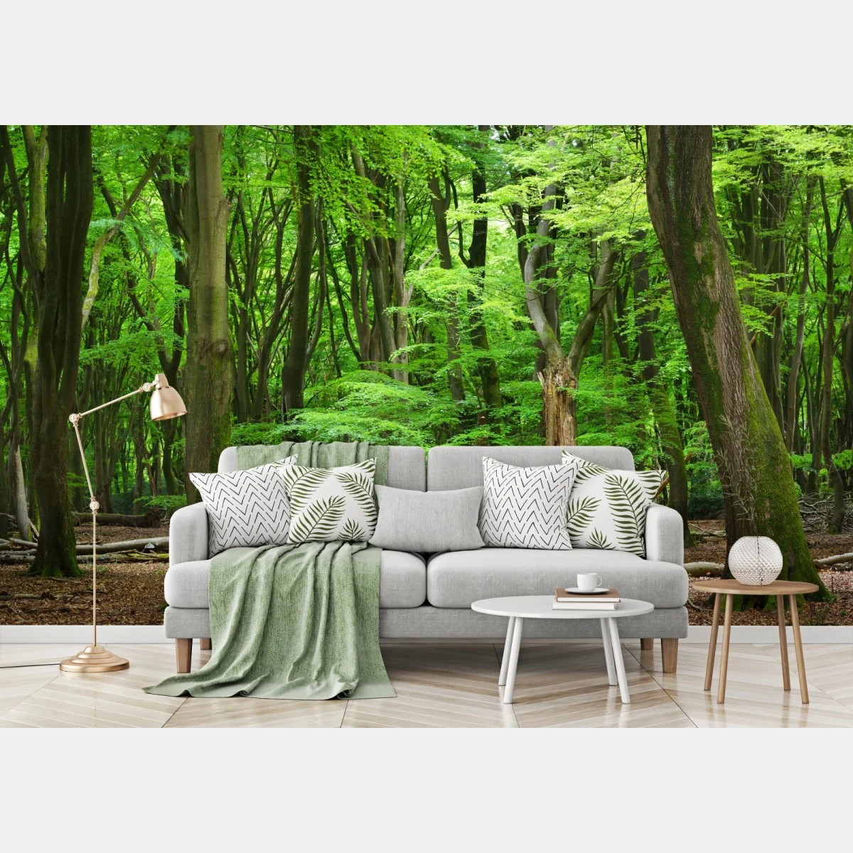 Fototapeta spokojna zielona korona lasu – Wallissimo® Fototapeta spokojna zielona korona lasu – Wallissimo®