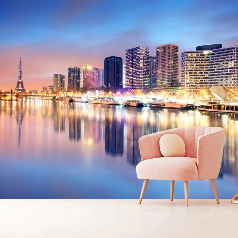 Fototapeta Paryż panorama o zmierzchu – Wallissimo® Fototapeta Paryż panorama o zmierzchu – Wallissimo®