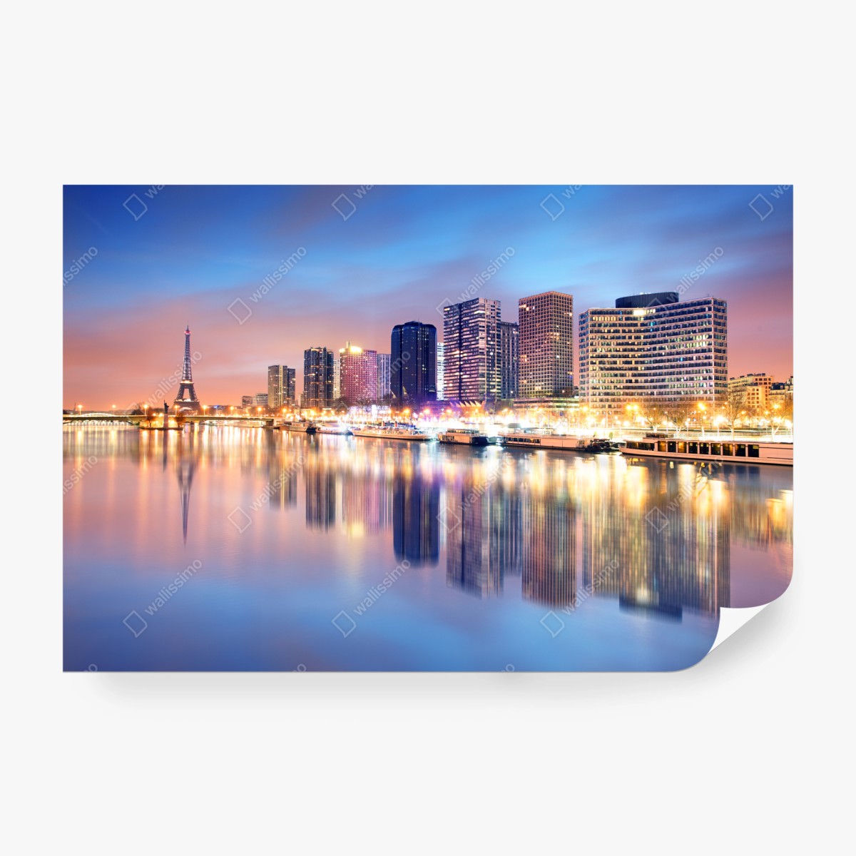 Fototapeta Paryż panorama o zmierzchu – Wallissimo® Fototapeta Paryż panorama o zmierzchu – Wallissimo®