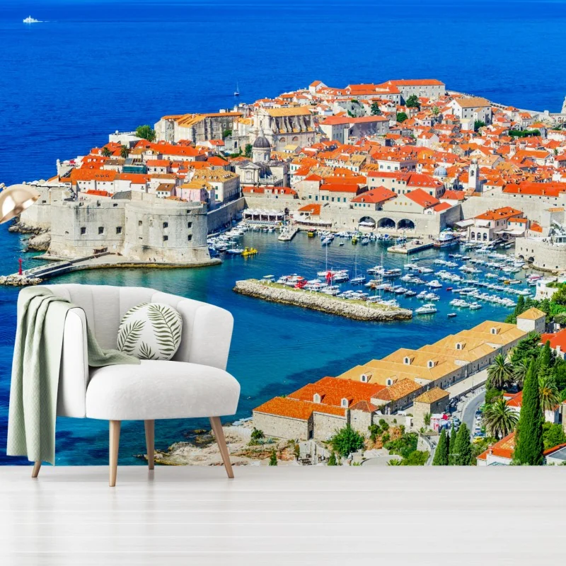 Fototapeta Dubrownik panorama starego miasta – Wallissimo® Fototapeta Dubrownik panorama starego miasta – Wallissimo®