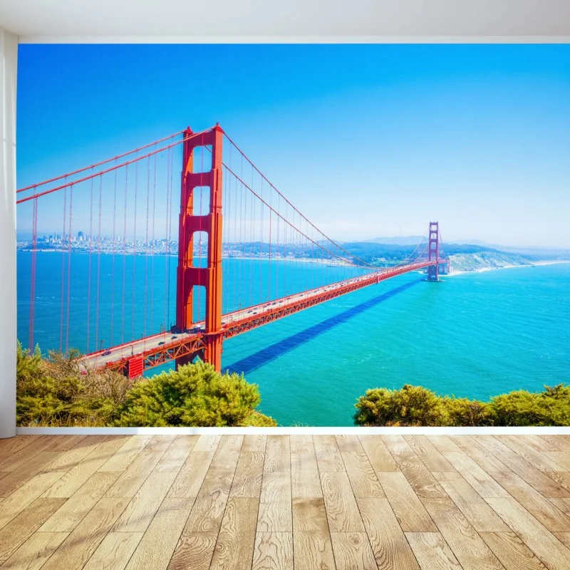 Fototapeta most Golden Gate nad zatoką San Francisco – Wallissimo® Fototapeta most Golden Gate nad zatoką San Francisco – Wallissimo®