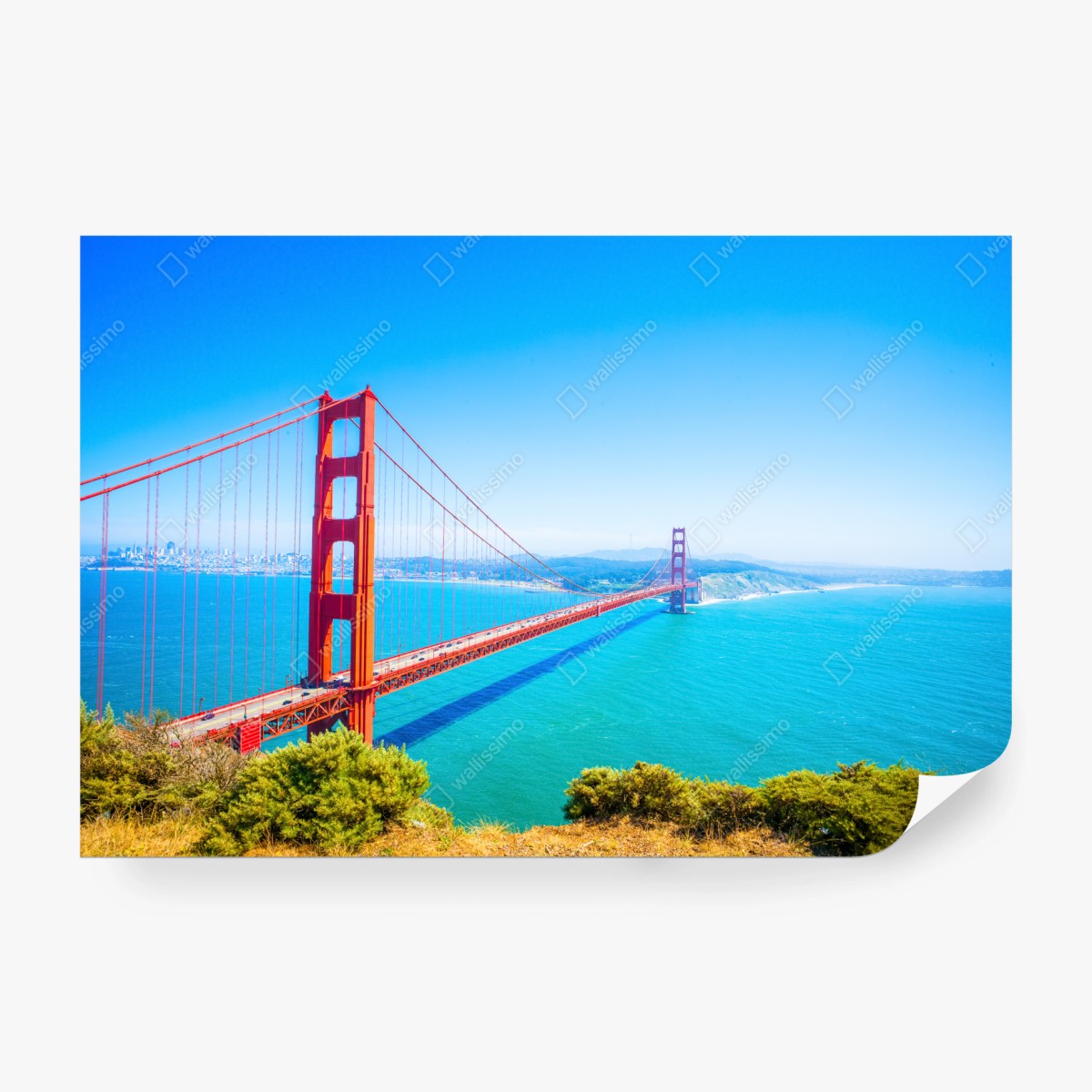 Fototapeta most Golden Gate nad zatoką San Francisco – Wallissimo® Fototapeta most Golden Gate nad zatoką San Francisco – Wallissimo®