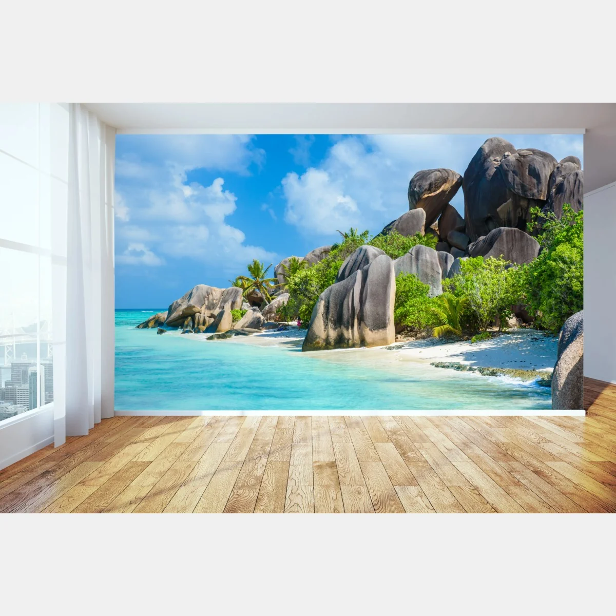 Fototapeta plaża Anse Source d'Argent, La Digue – Wallissimo® Fototapeta plaża Anse Source d'Argent, La Digue – Wallissimo®