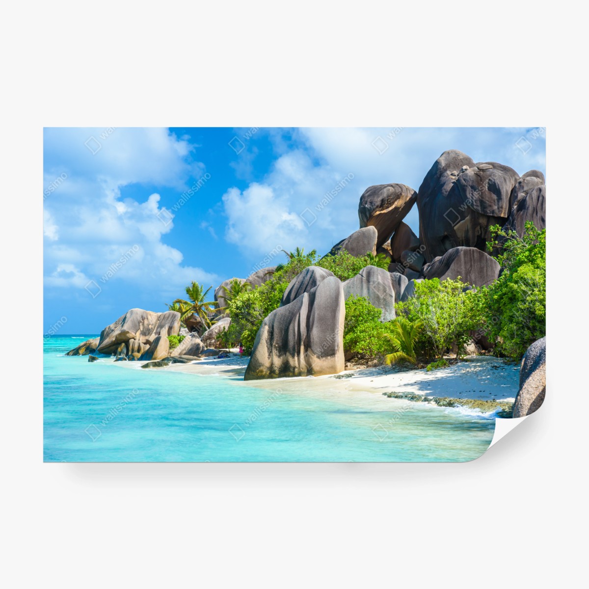Fototapeta plaża Anse Source d'Argent, La Digue – Wallissimo® Fototapeta plaża Anse Source d'Argent, La Digue – Wallissimo®