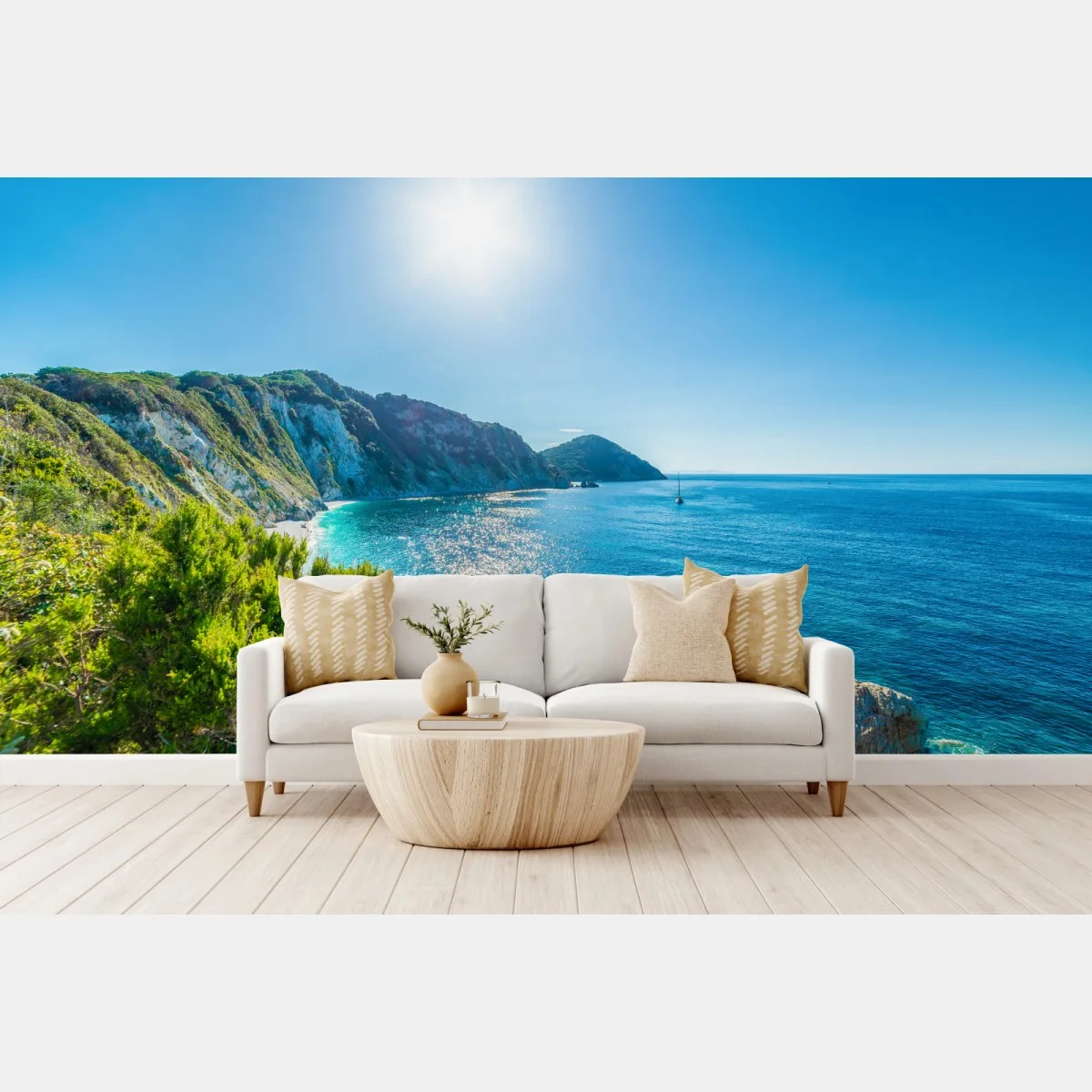 Fototapeta słoneczna panorama plaży Sansone, Elba – Wallissimo®