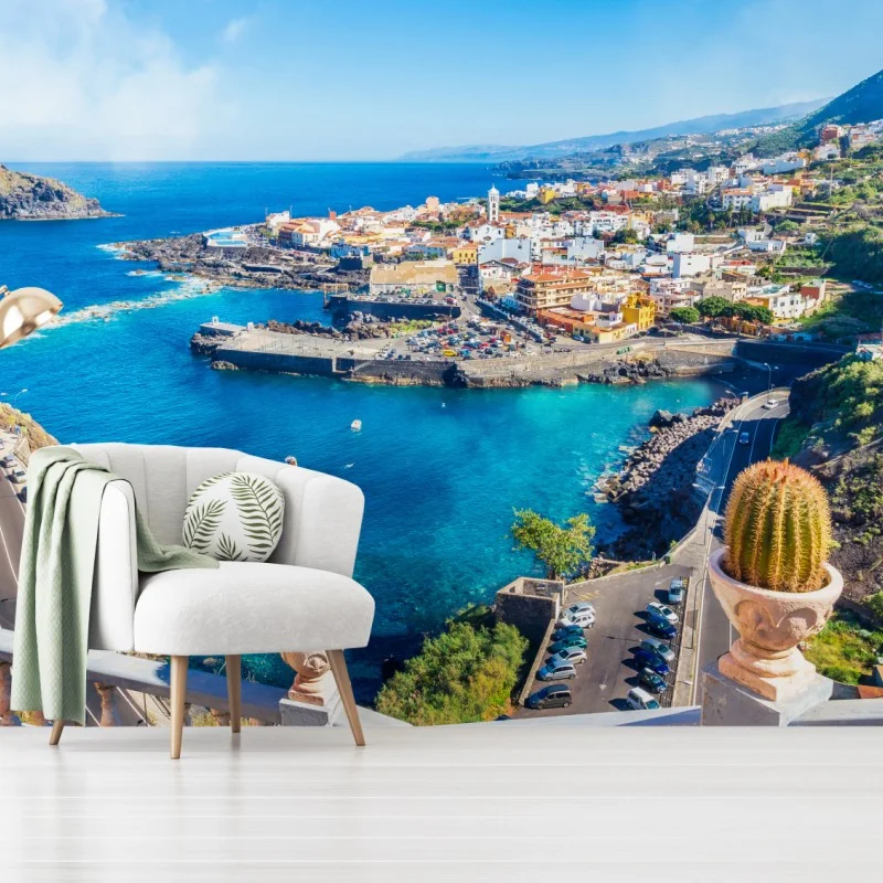 Fototapeta Garachico panorama nadmorska, Tenerife – Wallissimo® Fototapeta Garachico panorama nadmorska, Tenerife – Wallissimo®