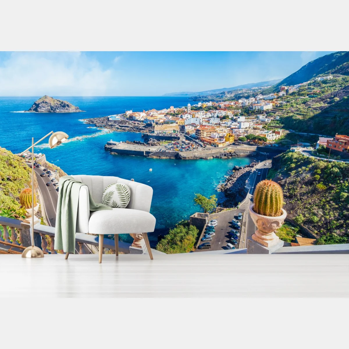 Fototapeta Garachico panorama nadmorska, Tenerife – Wallissimo® Fototapeta Garachico panorama nadmorska, Tenerife – Wallissimo®