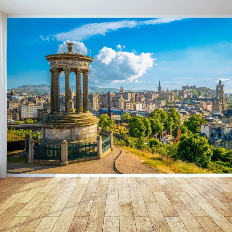 Fototapeta Edynburg panorama z Calton Hill – Wallissimo® Fototapeta Edynburg panorama z Calton Hill – Wallissimo®