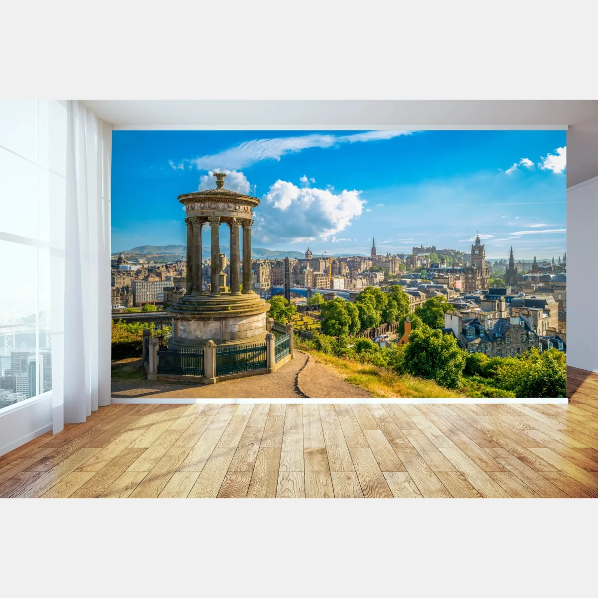 Fototapeta Edynburg panorama z Calton Hill – Wallissimo® Fototapeta Edynburg panorama z Calton Hill – Wallissimo®