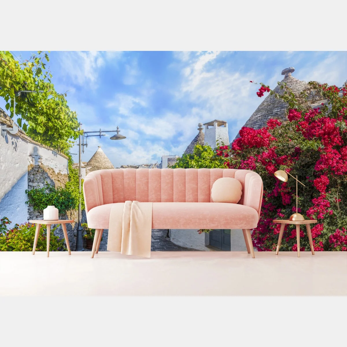 Fototapeta Alberobello trulli malownicza uliczka – Wallissimo® Fototapeta Alberobello trulli malownicza uliczka – Wallissimo®