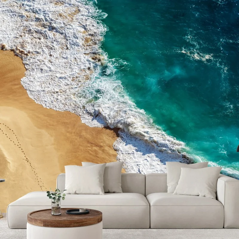 Fototapeta turkusowe fale na plaży Kelingking – Wallissimo® Fototapeta turkusowe fale na plaży Kelingking – Wallissimo®