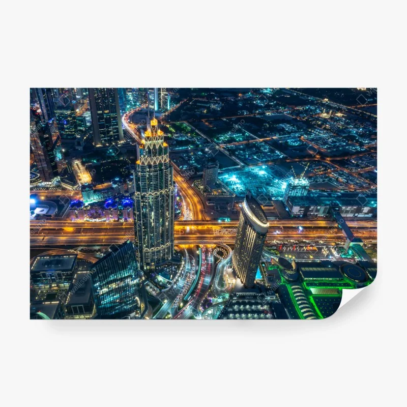 Fototapeta mglisty iglasty las z wodospadem – Wallissimo®