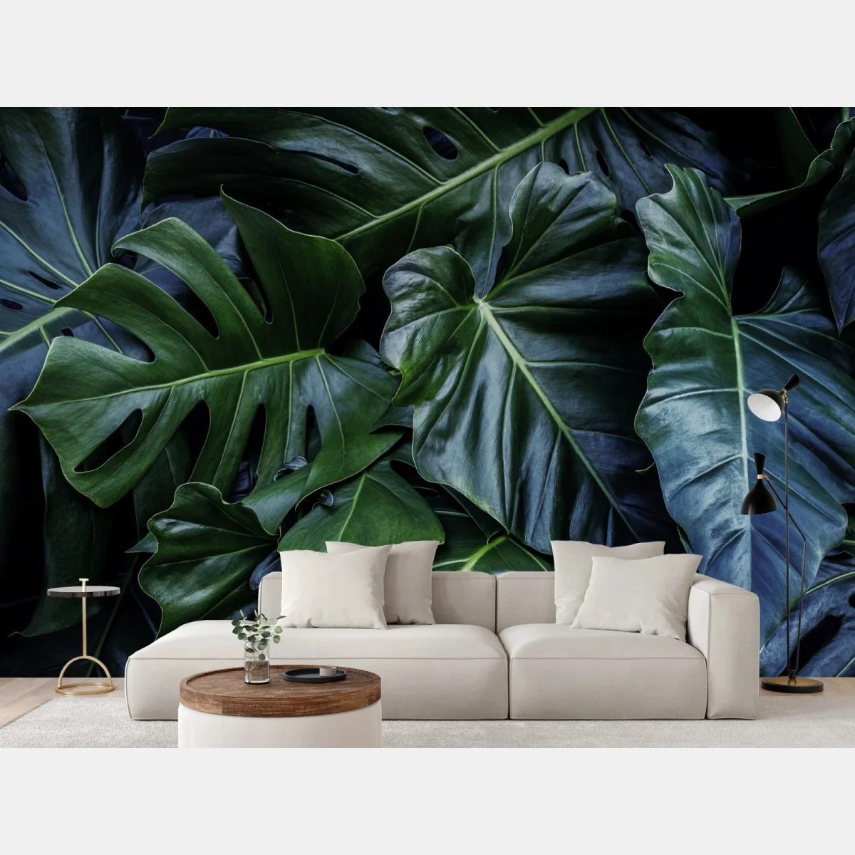 Fototapeta bujna tropikalna monstera – Wallissimo® Fototapeta bujna tropikalna monstera – Wallissimo®