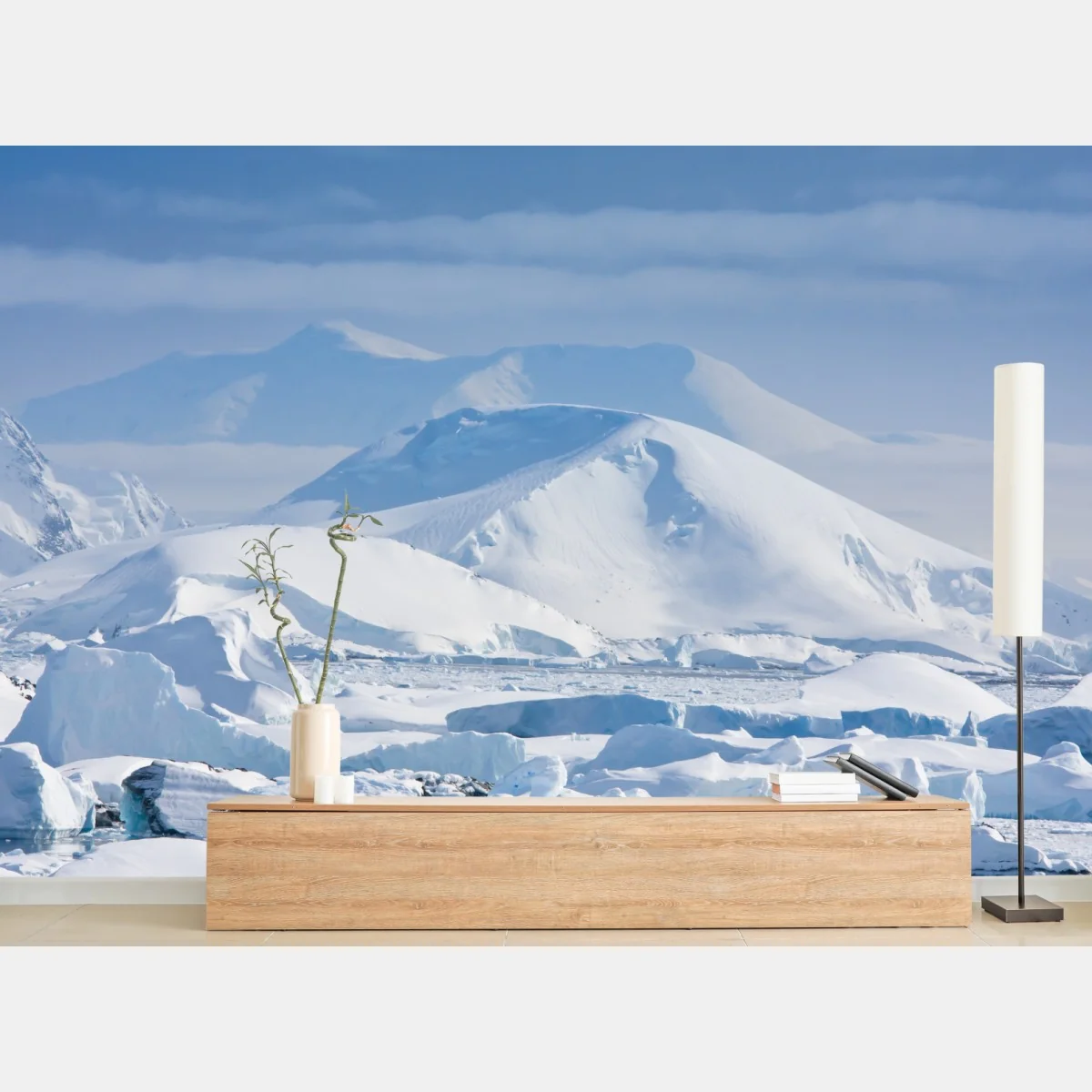 Fototapeta śnieżna panorama górska – Wallissimo® Fototapeta śnieżna panorama górska – Wallissimo®