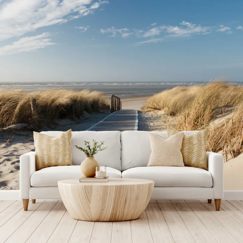 Fototapeta drewniany pomost prowadzący do morza – Wallissimo® Fototapeta drewniany pomost prowadzący do morza – Wallissimo®