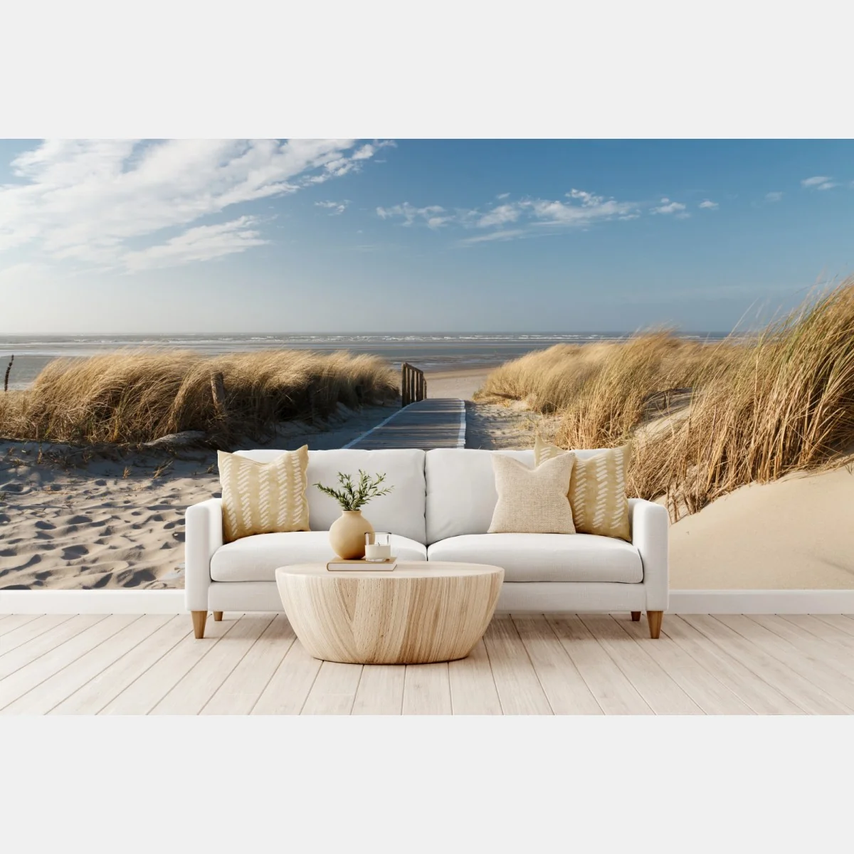 Fototapeta drewniany pomost prowadzący do morza – Wallissimo® Fototapeta drewniany pomost prowadzący do morza – Wallissimo®