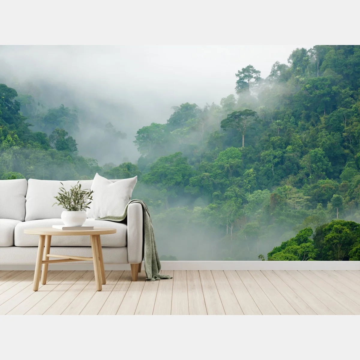 Fototapeta poranna mgła nad Kaeng Krachan – Wallissimo® Fototapeta poranna mgła nad Kaeng Krachan – Wallissimo®